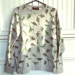 Gray Dinosaur sweater
